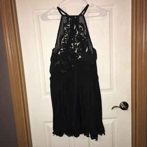 Black Halter Nightgown